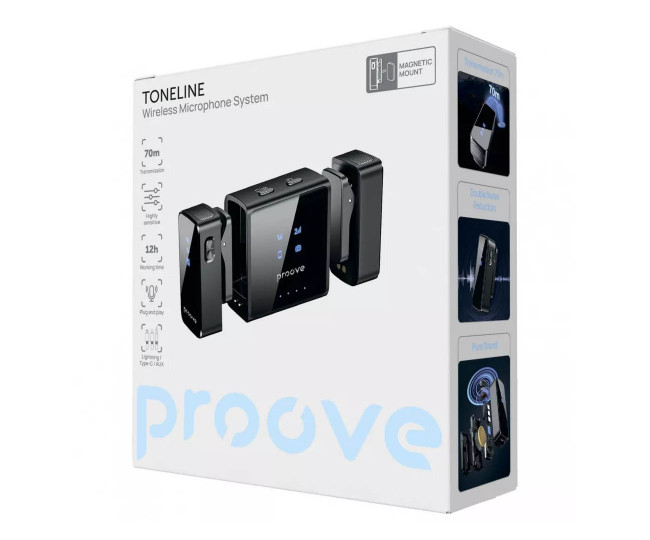 Бездротовий петличний мікрофон Proove ToneLine (black)